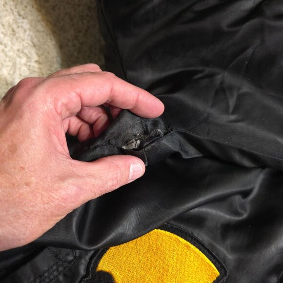 Born Fly Logo Puffer Jacket Size XL Reversible Black And White Flyest By Nature - Picture 4 of 15